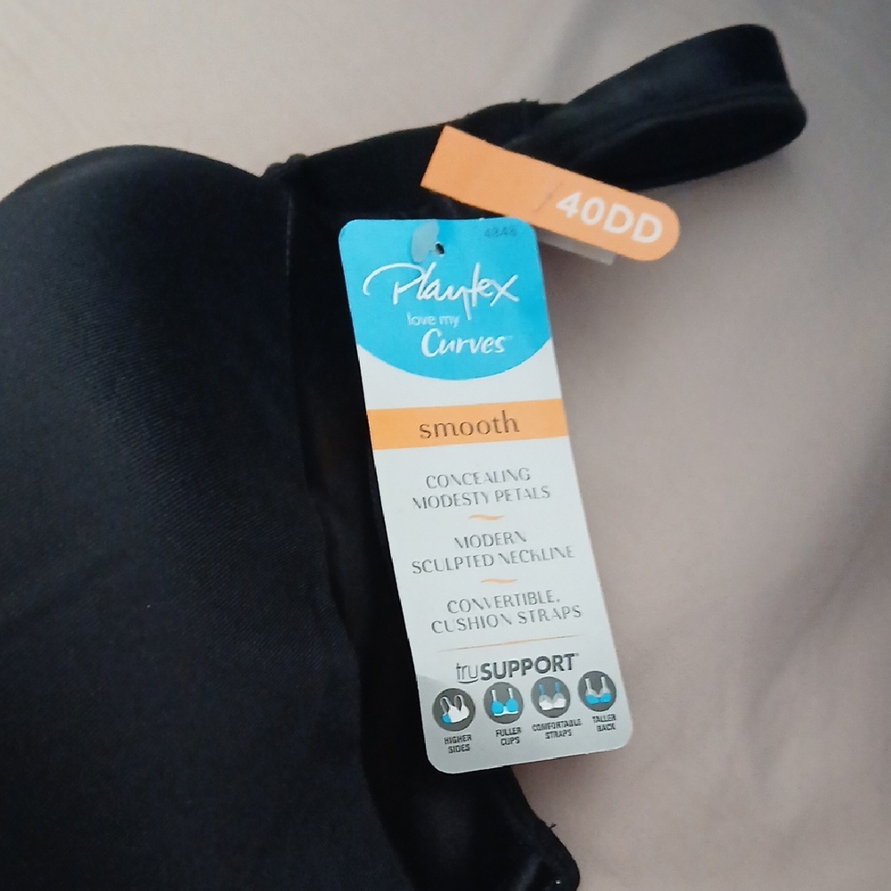 Playtex Black Smooth Bra